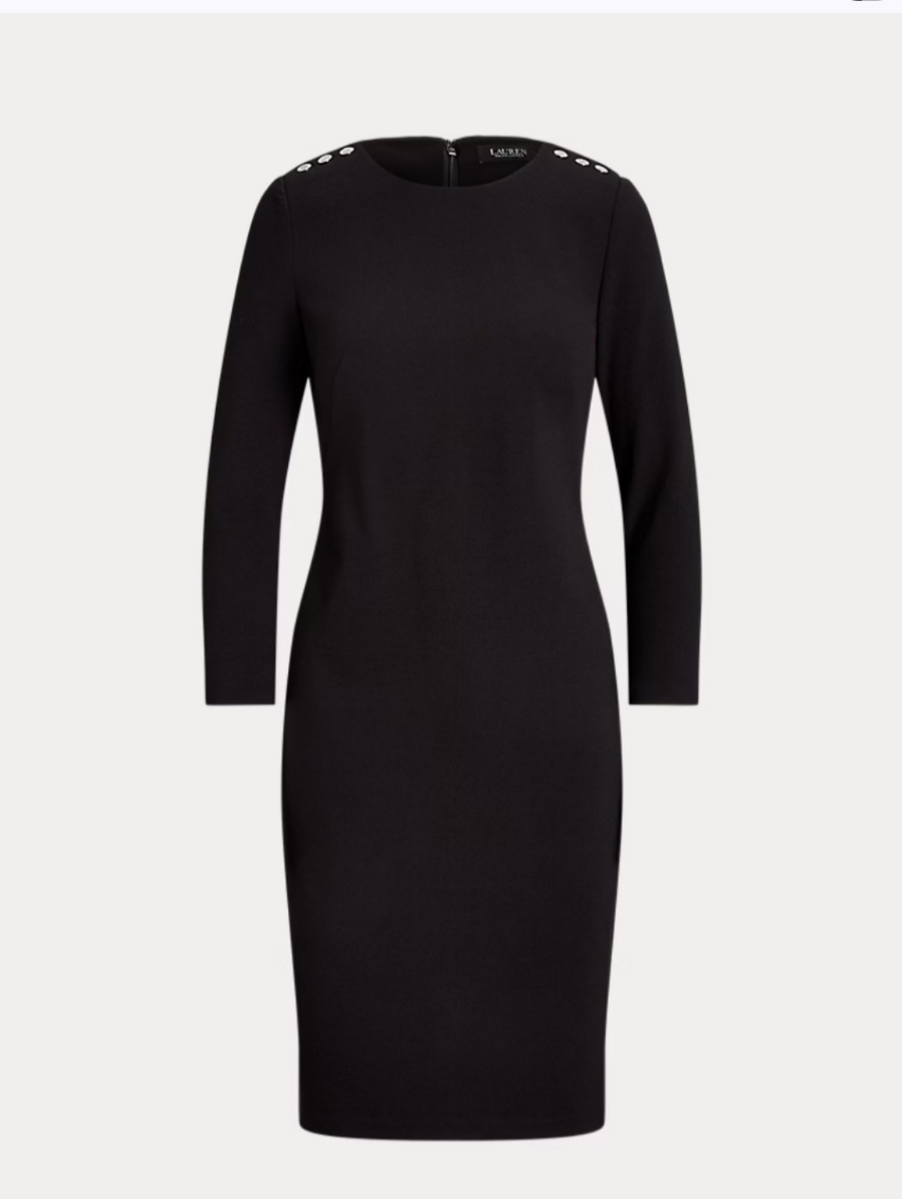 Ralph Lauren Ponte Three-Quarter-Sleeve Dress